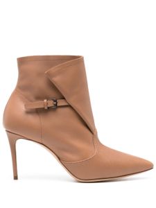 Casadei bottines Julia Kate 85 mm en cuir - Marron