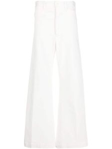 Polo Ralph Lauren pantalon palazzo à taille haute - Blanc