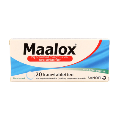 Maalox Kauwtabletten 200/400mg 20 Kauwtabletten