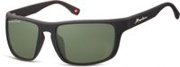 Montana zonnebril unisex cat.3 matzwart/groen (SP314A) - thumbnail