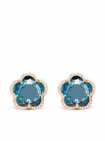 Pasquale Bruni boucles d'oreilles Bon Ton en or rose 18ct ornées de topaze et diamants