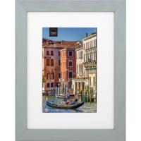 Haes Deco Houten Fotolijst met Passe-partout Venezia grijs voor 1 foto formaat 10x15 of 15x20 -SP13120