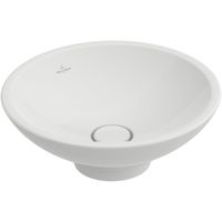 Villeroy & Boch Loop en Friends opzetwastafel met plug met keramische afdekking O43cm met overloop wit 51440001 - thumbnail