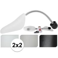 Storage Solutions schoenspanners - 4x stuks - grijs - metalen veer - kunststof - maat 37 tot 48