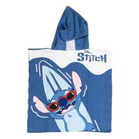 Puch Handdoek poncho stitch blauw/wit 55x110cm