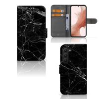 Samsung Galaxy S23 | Bookcase | Marmer Zwart - Origineel Cadeau Vader