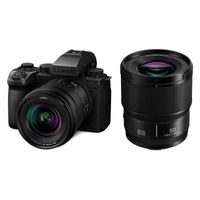 Panasonic Lumix DC-S5 Mark II X systeemcamera Zwart + 20-60mm f/3.5-5.6 + 50mm f/1.8