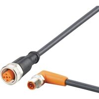 ifm Electronic EVC678 Verbindingskabel Aantal polen (sensoren): 4, 5 Stekker, haaks, Bus, recht 0.3 m 1 stuk(s)