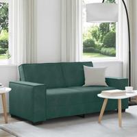 Tweezitsbank 140 cm fluweel donkergroen