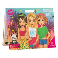 Creative Craft Group Besties kleurboek met stickers, 25 kleurplaten