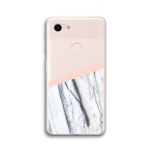 A touch of peach: Google Pixel 3 XL Transparant Hoesje