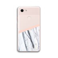 A touch of peach: Google Pixel 3 XL Transparant Hoesje