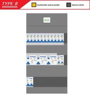 GACIA (Type B) verdeler CHB36 HS, 3xALS2, 11xINS, 1xForn (1F)