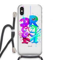 Dream: iPhone XS Transparant Hoesje met koord