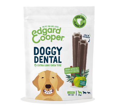 Edgard & Cooper Doggy Dental Appel & Eucalyptus Large 7 sticks