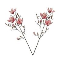 2x Roze Magnolia/beverboom kunsttakken kunstplanten 90 cm