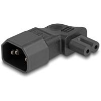 Delock 80473 Stekkeradapter [3-pins plat - Apparaatbus C7] Zwart 1 stuk(s) Bag