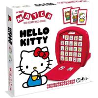 Bordspel - WINNENDE BEWEGINGEN - Match Hello Kitty - Zet 5 identieke blokjes op een rij om te winnen