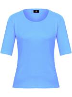 Shirt ronde hals model Velvet Van Bogner blauw