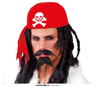Rode piratencap