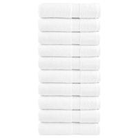 VidaXL Badhanddoeken solund 10 st 600 g/m² 70x140 cm wit