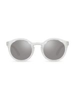 Dolce & Gabbana Kids New Pattern round-frame sunglasses - Blanc - thumbnail