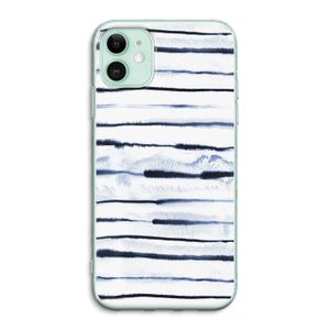 Ink Stripes: iPhone 11 Transparant Hoesje