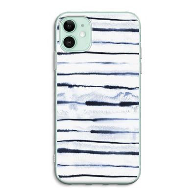 Ink Stripes: iPhone 11 Transparant Hoesje