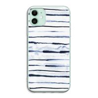 Ink Stripes: iPhone 11 Transparant Hoesje