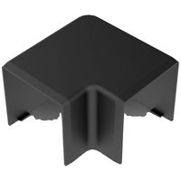 KOPOS 8643_FB Kabelgoot Vlakke winkelhaken (b x h) 40 mm x 40 mm Zwart 1 stuk(s) - thumbnail