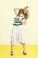 Asymmetrische midi-rok - WHITE - M