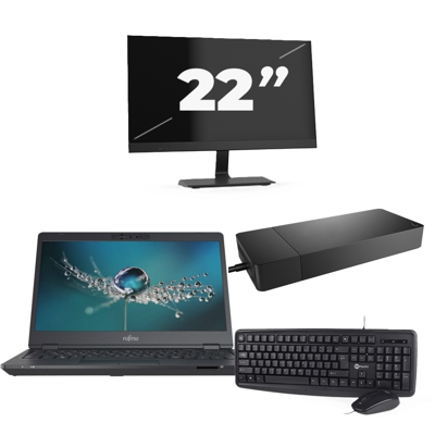 Fujitsu LIFEBOOK U7311 - Intel Core i5-11e Generatie - 13 inch - 16GB RAM - 256GB SSD - Windows 11 Home + 1x 22 inch Monitor Fujitsu LIFEBOOK U7311 - Intel Core i5-11e Generatie - 13 inch - 16GB RAM - 256GB SSD - Windows 11 Home + 1x 22 inch Monitor