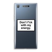 My energy: Sony Xperia XZ1 Transparant Hoesje