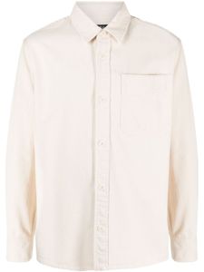 A.P.C. chemise en coton à poche poitrine - Tons neutres