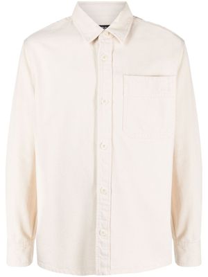 A.P.C. chemise en coton à poche poitrine - Tons neutres