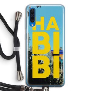 Habibi Majorelle : Samsung Galaxy A50 Transparant Hoesje met koord