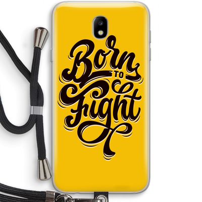 Born to Fight: Samsung Galaxy J7 (2017) Transparant Hoesje met koord