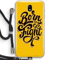 Born to Fight: Samsung Galaxy J7 (2017) Transparant Hoesje met koord