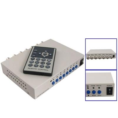 CCTV Color Quad beveiliging video 4-kanaals processor verdeler (wit)