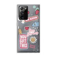 Positivity: Samsung Galaxy Note 20 Ultra / Note 20 Ultra 5G Transparant Hoesje