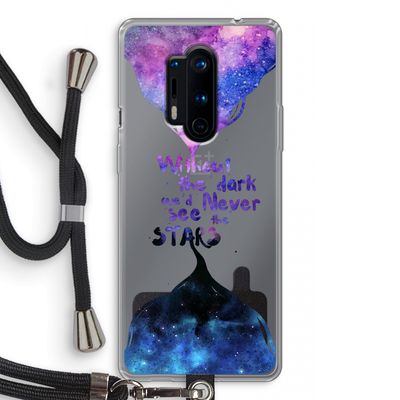 Stars quote: OnePlus 8 Pro Transparant Hoesje met koord