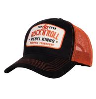 King Kerosin Rock &apos;N&apos; Roll Rebel Kings Trucker Pet Zwart & Oranje