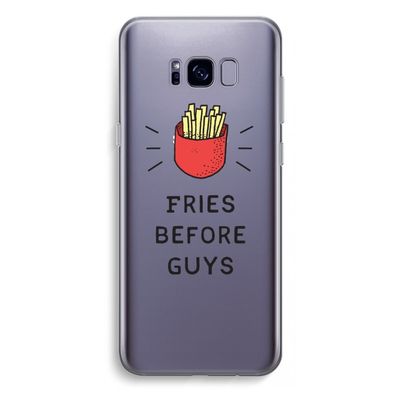 Fries before guys: Samsung Galaxy S8 Plus Transparant Hoesje