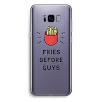 Fries before guys: Samsung Galaxy S8 Plus Transparant Hoesje