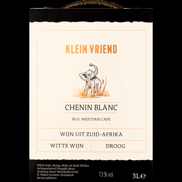 Klein Vriend Chenin Blanc 3 L bij Jumbo
