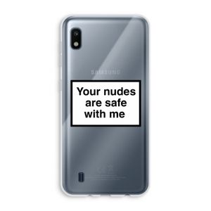 Safe with me: Samsung Galaxy A10 Transparant Hoesje