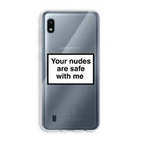 Safe with me: Samsung Galaxy A10 Transparant Hoesje