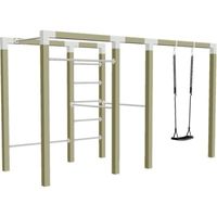 Outdoor Fitnesstoestel Geïmpregneerd Hout - Model 3