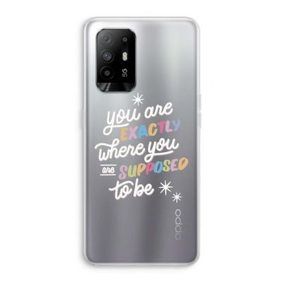 Right Place: Oppo A94 5G Transparant Hoesje