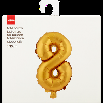 HEMA Folie Ballon 8 30cm bij Jumbo